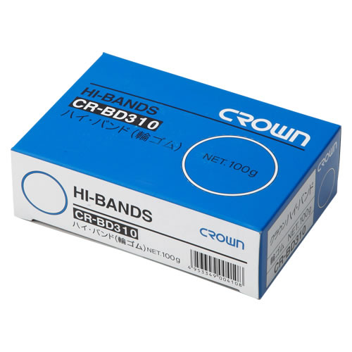 ★まとめ買い★クラウン　ハイバンド(輪ゴム)箱入　100g　CR-BD310-AM　×100個【返品・交換・キャンセル不...