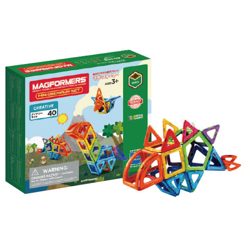 マグ・フォーマー　ダイナソーセット（４０）【返品・交換・キャンセル不可】【イージャパンモール】