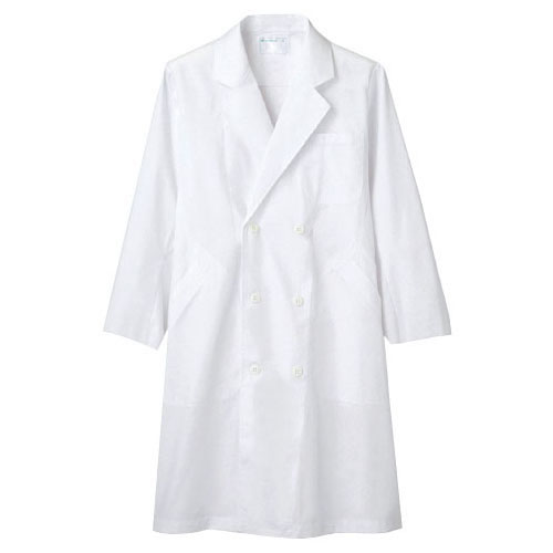 白衣（男子・ダブル）　ＬＬ【返品・交換・キャンセル不可】【イージャパンモール】