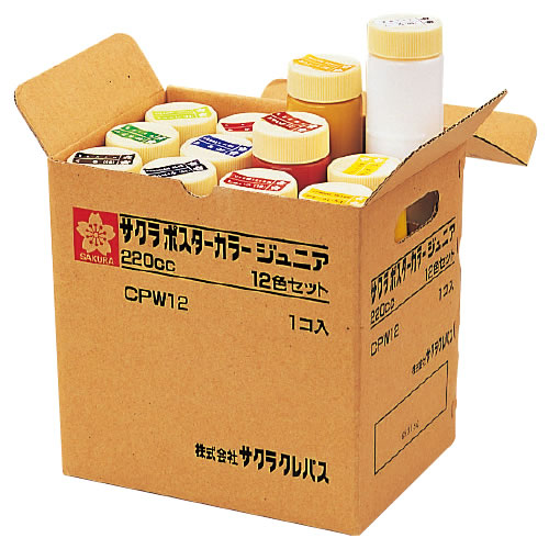 ポスターカラーＪ２２０ｍｌ　１２色セット【返品・交換・キャンセル不可】【イージャパンモール】の通販は 9,740円