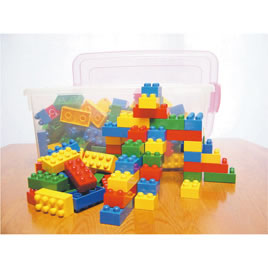 キッズブロック　コンテナＢＯＸ乗り物セット【返品・交換・キャンセル不可】【イージャパンモール】
