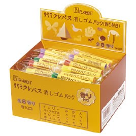 クレパス消しゴムパック（香り付き）【返品・交換・キャンセル不可】【イージャパンモール】