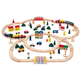街と鉄道あそびデラックスセット１００Ｐ【返品・交換・キャンセル不可】【イージャパンモール】