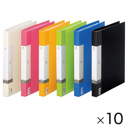 交換式クリヤーブックＡ４Ｓ背２５赤１０冊【返品・交換・キャンセル不可】【イージャパンモール】