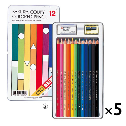 クーピー色鉛筆　２４色（５セット）【返品・交換・キャンセル不可】【イージャパンモール】 6,457円