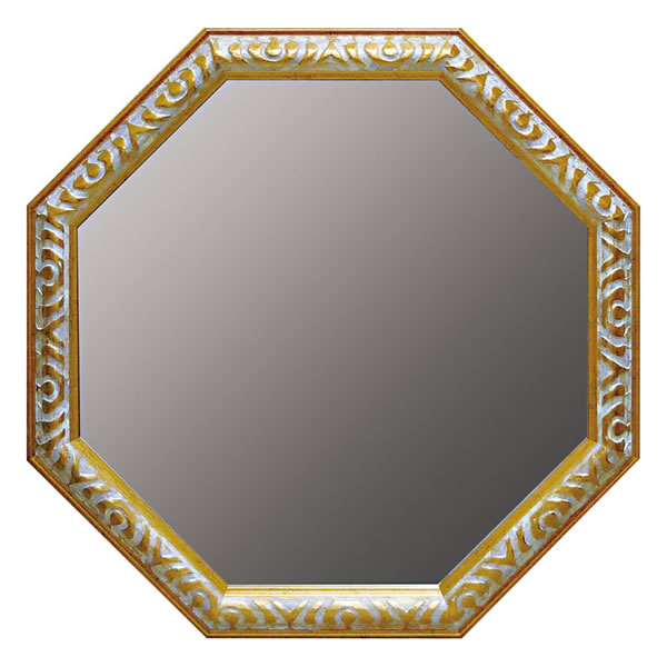 【送料無料】アンティーク大型八角ミラー　ＡＭ−０７０２５　ＡＭ−０７０２５【ギフト館】の通販は 8,800円
