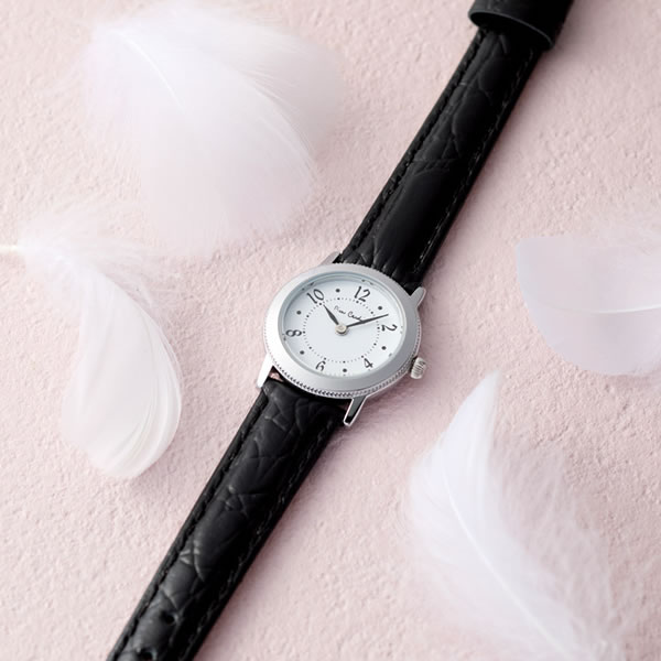 【送料無料】ピエール・カルダン　レディース革バンドクラシカルウォッチ　Ｗ−ＰＣＬ１０２５６ＳＶ−Ｈ　Ｗ−ＰＣＬ１０２５６...