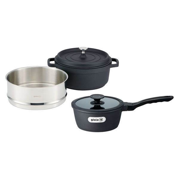 【送料無料】ジョイア　ソースパン＆蒸し器セット　ＸＣ−２４ＢＫ−ＫＳＳ　ＸＣ−２４ＢＫ−ＫＳＳ【ギフト館】の通販は