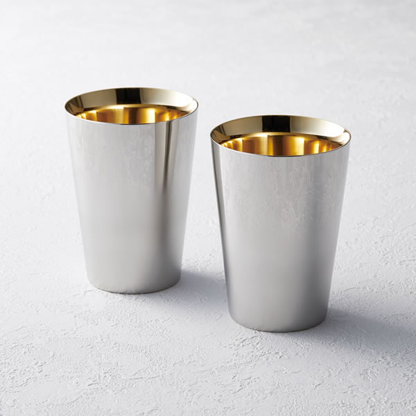 【送料無料】匠弥　ステンレスタンブラー　内面金メッキ２Ｐ　ＴＹ−０９８　ＴＹ−０９８【ギフト館】の通販は