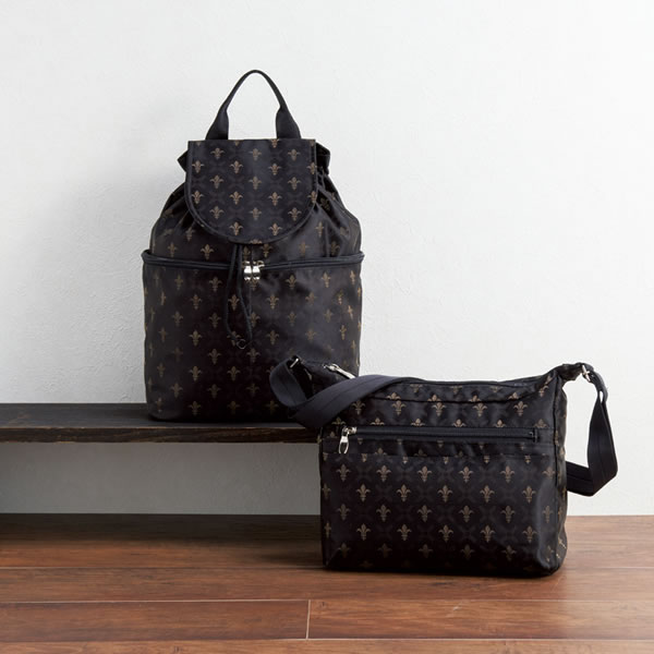 【送料無料】桐生ジャガードリュック＆ショルダー　ＲＬＵ−１００／１０１ＢＫ　ＲＬＵ−１００／１０１ＢＫ【ギフト館】