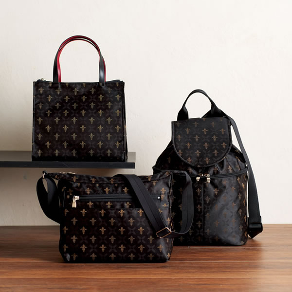 【送料無料】桐生ジャガードバッグ３点セット（ブラック）　ＲＬＵ５０１＋１００＋１０１Ｂ　ＲＬＵ５０１＋１００＋１０１Ｂ【...