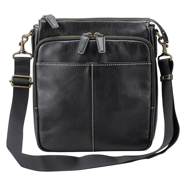 【送料無料】良品工房　日本製牛革手作り　縦型ショルダーバッグ（ブラック）　Ｔ１５−３０４Ｂ　Ｔ１５−３０４Ｂ【ギフト館】