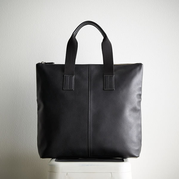 【送料無料】良品工房　日本製牛革手作りメンズトートバッグ（ブラック）　Ｂ１１０３−３０１Ｂ　Ｂ１１０３−３０１Ｂ【ギフト館】