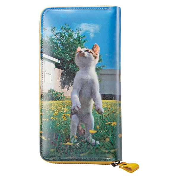 【送料無料】立ち猫　ラウンド長財布　ＴＷ２５０３　ＴＷ２５０３【ギフト館】