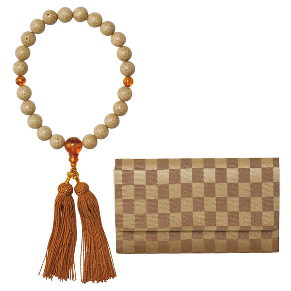 【送料無料】男性用念珠セット　星月菩提珠　圧縮琥珀　ＮＪ−Ｄ５０３Ｋ　ＮＪ−Ｄ５０３Ｋ【ギフト館】の通販は