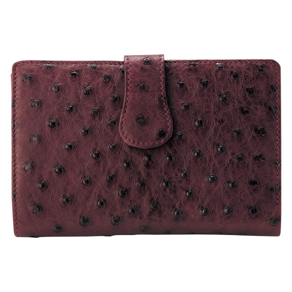 【送料無料】オストリッチ横長ベルト付財布　Ｓ−ＮＯ８５０００４３ＷＩＮ　Ｓ−ＮＯ８５０００４３ＷＩＮ【ギフト館】