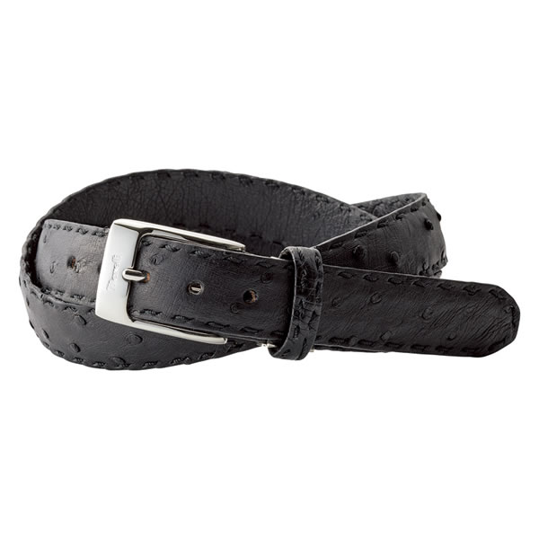 【送料無料】マレリー　オーストリッチ　ベルト（ブラック）　ＭＢ２０５５０　ＭＢ２０５５０【ギフト館】