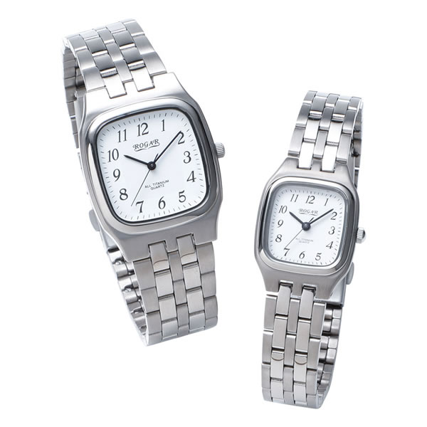 【送料無料】ロガール　チタンペアウォッチ　ＲＯ−０５２Ｐ−ＷＳ　ＲＯ−０５２Ｐ−ＷＳ【ギフト館】