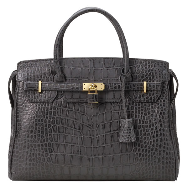 【送料無料】良品工房　日本製牛革型押しバッグ（ブラック）　Ｂ６１１１−１９　Ｂ６１１１−１９【ギフト館】の通販は