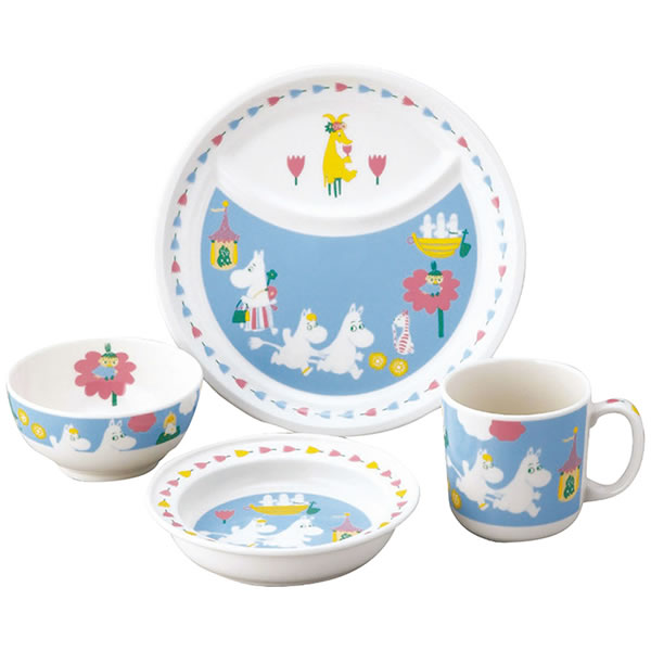【送料無料】ムーミン　お子様食器４ピースセット　ＭＭ１２００−１１３【ギフト館】の通販は 5,060円
