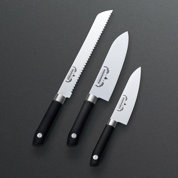 【送料無料】バイキングサン　オリジナルキッチンナイフ３点セット　　ＶＫ−０８０１【ギフト館】