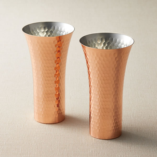 【送料無料】食楽工房　純銅ビアカップ２ＰＣセット　　ＣＮＥ９７０【ギフト館】