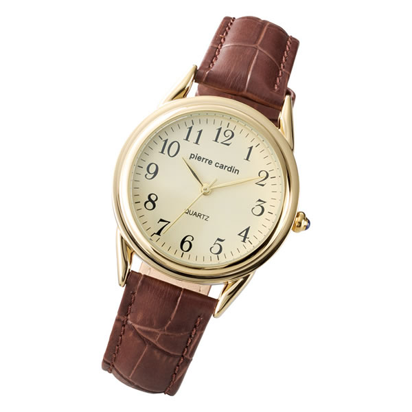【送料無料】ピエール・カルダン　メンズウォッチ　ブラウン　Ｗ−ＰＣＭ１５２２５ＢＲＮ【ギフト館】
