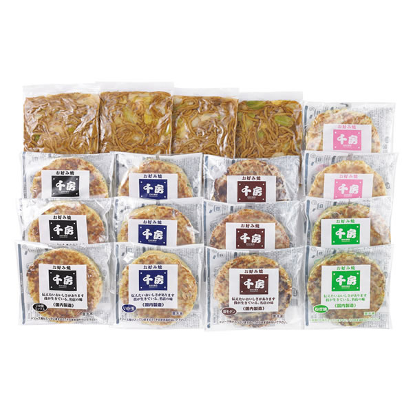 【送料無料】千房　お好み焼・焼そばボリュームセット　　ＡＴ１００【ギフト館】