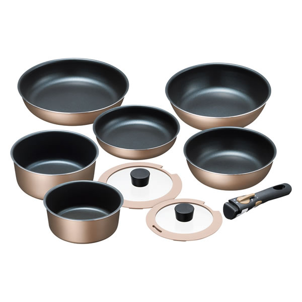 【送料無料】ブラナーノ?　ＩＨ対応着脱ハンドル鍋６点セット　　ＭＢ−２４４２【ギフト館】