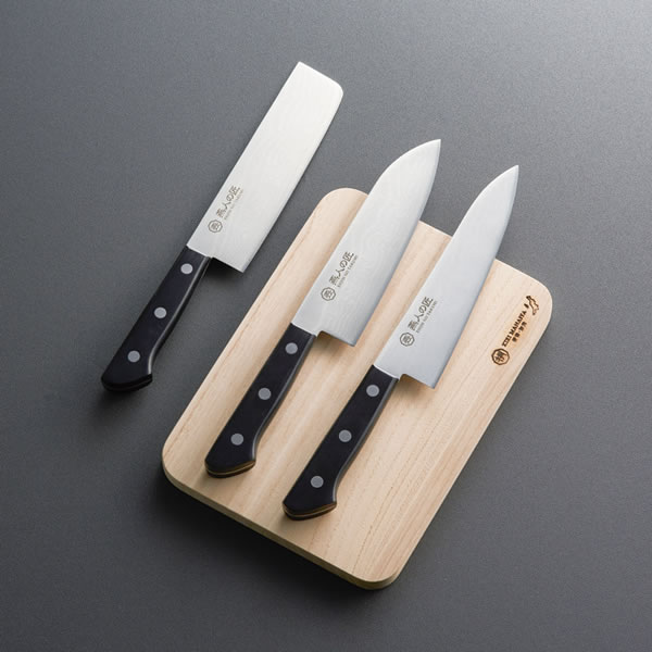 【送料無料】燕人の匠　〈霞流し〉　包丁３点セット　　ＥＴＫ−５０００【ギフト館】