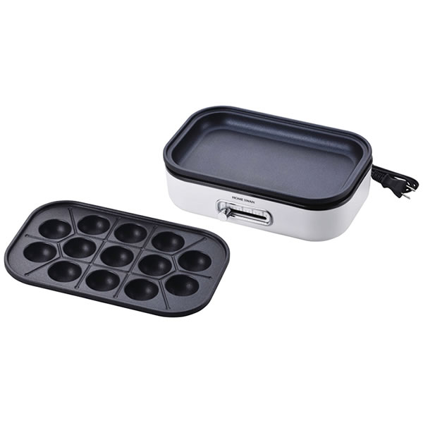 【送料無料】ホームスワン　ソロホットプレート（たこ焼きプレート付）　ＳＨＰ−０８（Ｔ）【ギフト館】