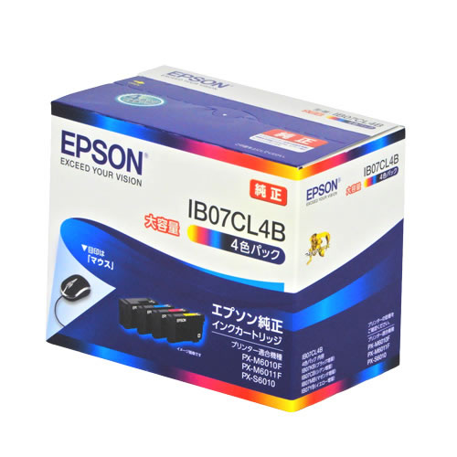 ＩＢ０７ＣＬ４Ｂマウスインク大容量４色【返品・交換・キャンセル不可】【イージャパンモール】