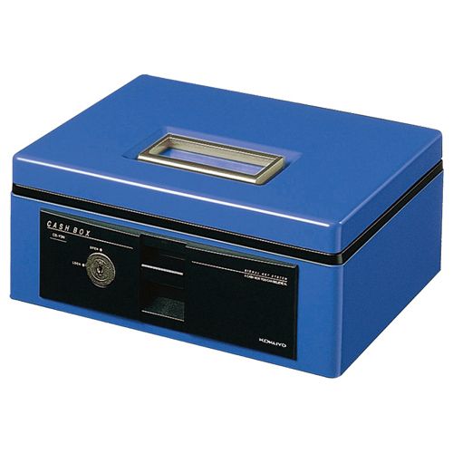 手提げ金庫スタンダードタイプ A5 W272×D215×H113mm 青 1台