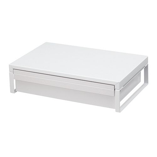 【送料無料】【個人宅届け不可】【法人（会社・企業）様限定】机上台 引出し付 幅390mm 白 1台の通販は