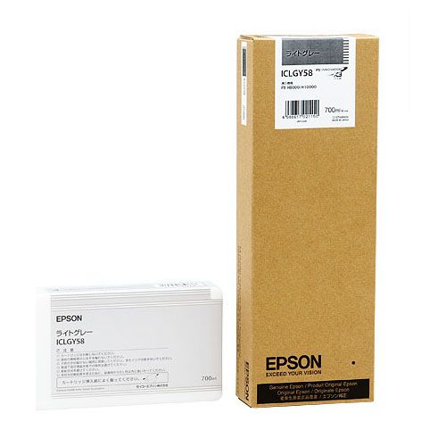 EPSON PX-P/K3インクカートリッジ ライトグレー 700ml ICLGY58 1個の通販は