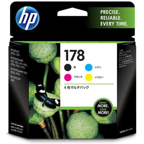 【送料無料】【個人宅届け不可】【法人（会社・企業）様限定】HP178 インクカートリッジ 4色マルチパック CR281A...の通販は 5,282円