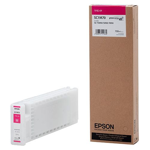 EPSON インクカートリッジ マゼンタ 700ml SC1M70 1個