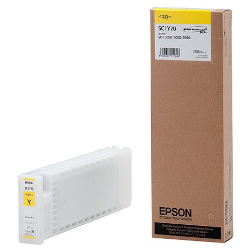 EPSON インクカートリッジ イエロー 700ml SC1Y70 1個