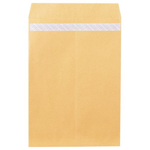 R40再生紙クラフト封筒 テープのり付 角1 85g/m2 業務用パック 1箱(500枚)