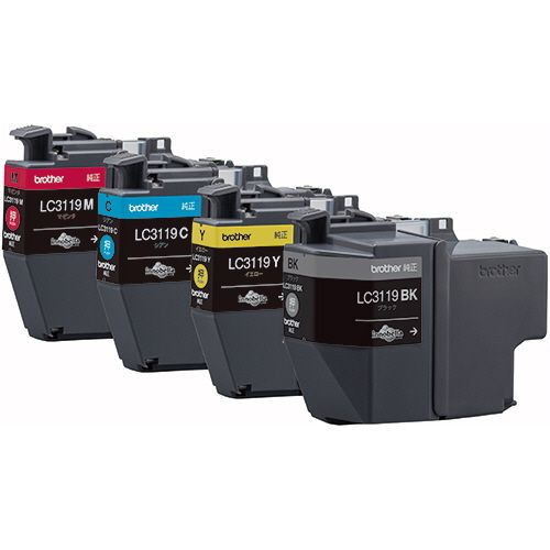 インクカートリッジ　4色パック　大容量　LC3119?4PK　1箱(4個:各色1個)