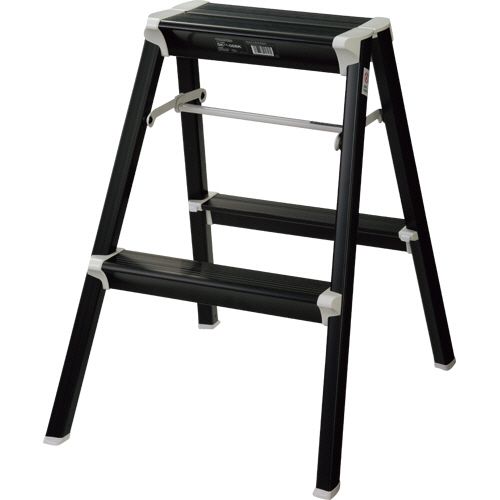 【送料無料】【個人宅届け不可】【法人（会社・企業）様限定】アルミ踏み台 SKIT STEP 2段 ブラック 1台の通販は