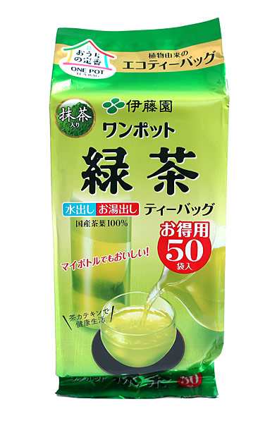 伊藤園 ワンポットエコティーバッグ緑茶５０袋【イージャパンモール】の通販はau PAY マーケット - 信頼のディスカウントストア／イージャパン