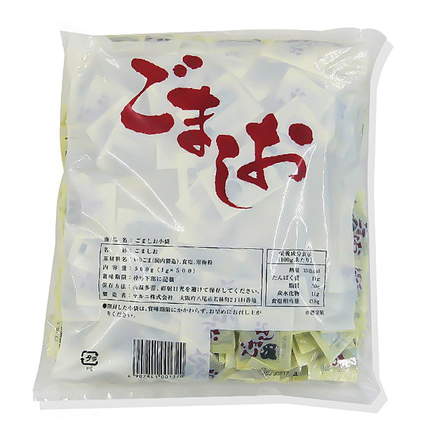 【送料無料】マルニ　ごましお　小袋（1ｇ×500P）×6個【代引不可】【イージャパンモール】の通販は