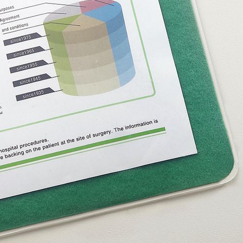 【送料無料】【個人宅届け不可】【法人（会社・企業）様限定】再生透明オレフィンデスクマット ダブル(下敷付) 1190×6...の通販は 5,762円