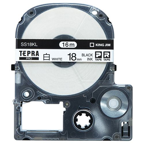 【送料無料】【個人宅届け不可】【法人（会社・企業）様限定】テプラ　PRO　テープカートリッジ　ロングタイプ　18mm　白...