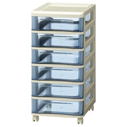 【送料無料】【個人宅届け不可】【法人（会社・企業）様限定】スタックチェスト B4 浅型6段 ダークブルー 1台の通販は 5,242円