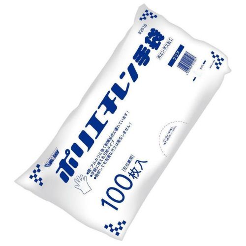 【送料無料】【個人宅届け不可】【法人（会社・企業）様限定】ポリエチレン手袋　外エンボス　エコノミー　クリア　M　1セット...