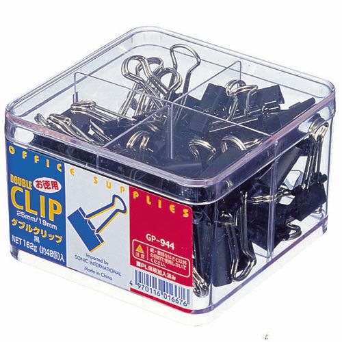 【送料無料】【個人宅届け不可】【法人（会社・企業）様限定】徳用ダブルクリップ 小(口幅19mm)中(口幅25mm)ミック...の通販は 8,228円