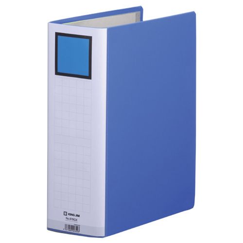 キングファイルG GXシリーズ A4タテ 800枚収容 80mmとじ 背幅96mm 青 1セット(10冊)