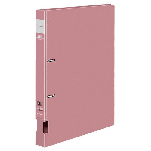 DリングファイルS型再生PP表紙A4 2穴 200枚 20mmとじ 背幅34mmピンク 1セット(10冊)の通販は